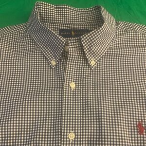 RALPH LAUREN LS All Cotton Black & White Checked Shirt